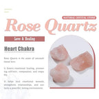 Nupuyai Pack of 30 Large Hole Stone Loose Beads for Jewelry Making, Polished Rondelle European Beads fit Charms Bracelet, Rose Quartz - color: Pink, size: 14x8mm