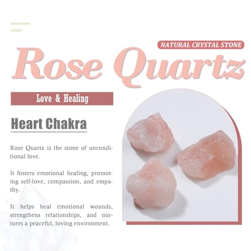 Nupuyai Pack of 30 Large Hole Stone Loose Beads for Jewelry Making, Polished Rondelle European Beads fit Charms Bracelet, Rose Quartz - color: Pink, size: 14x8mm