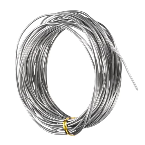 M METERXITY 13 Gauge Stainless Steel Craft Wire, 1.8mm 32.8 ft Bendable Floral Snare Wire for Jewelry Making/Sculpting/Armature Crafting/Floral Bonsai/DIY Crafts - size: 13 Gauge x 32.8 ft