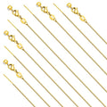 Crisjanggo 10 Pack Snake Necklace Bulk Gold Plated Stainless Steel Threader Adjustable Necklace Chain for Jewelry Making - color: Gold Snake