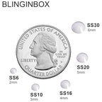 Blinginbox 50000pcs Flatback Rhinestones,Resin Non Hotfix Rhinestones Large Quantity Wholesale for Crafts DIY Creative Design,Clothes,Makeup,Nail Art (2mm=0.08",Jelly White) - color: Jelly white, size: 2mm=0.08"