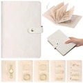 Travel Jewelry Organizer Case Jewelry Storage Book Ring Binder with Clear Zipper Velvet Portable Organizer Bag Jewelry Pouches Bags for Necklaces Earrings Rings Bracelets