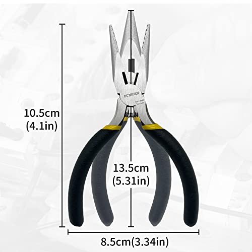 BOOSDEN 5" Needle Nose Pliers, Mini, Jewelry Making, Electronics Repair - size: 5" (1 Pack)