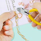 tiggell 20pcs Chain Bracelets Kit Alloy Link with Lobster Clasps for Christmas DIY Women Jewelry Findings Bracelet Making (Gold) - color: Gold