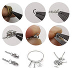 500 pcs Stainless Steel Split Rings Jump Rings Connector Rings for Jewelry Making Necklaces Bracelet Earrings Keychain DIY Craft (12608-7mm) - size: 7mm