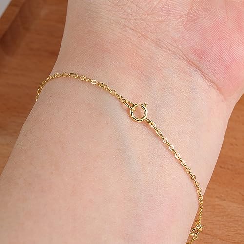 3 Pcs 925 Sterling Silver Necklace Extenders for Women Durable Strong Removable Necklace Bracelet Anklet Extension Jewelry Making Chains - color: 2 4 6 Inch, Gold