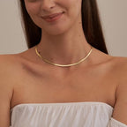CHESKY Gold Necklace for Women-14K Plated/S925 sterling silver Snake Chain Necklace Dainty Simple Chunky Herringbone Necklace Gold Choker Necklaces Jewelry for Women Mothers Day Gifts for Mom - color: gold, style: 3mm 14 inch snake