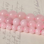 About 60pcs 6mm Natural Stone Beads Rose Quartz Beads Crystal Gemstone for Jewelry Making, DIY Bracelet Necklace - color: Rose Quartz, size: 6mm