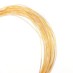 BEADIA 18K Gold Plated Wire 0.4mm 10 Meters Bead Cord for Bracelet Necklace Charm Beading Jewelry Making Findings - size: 0.4mm, style: 18K Gold