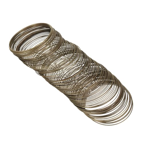 PATIKIL 100 Loops Memory Wire, 1pcs 0.8mm 20 Gauge Jewelry Wire Craft Wire Memory Steel Wire for Jewelry Making Bracelets Beading DIY Crafts, Cyan