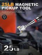2 Pack Pickup Tool Set, 25 LB Telescoping Magnet Grabber Tool with Pocket Clip and 24 IN Flexible Claw Grabber Reacher Tool, Combo Grabbing Set with Anti-Rust Zinc Coating for Multipurpose Picking up - size: 2 Pack Magnetic Pickup Tool Set