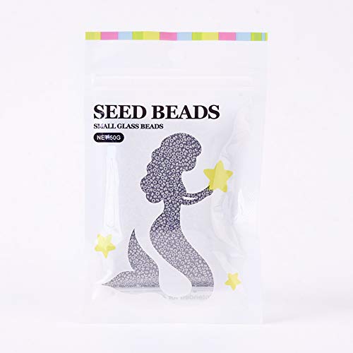 Craftdady 15/0 Metallic Black Round Glass Seed Beads 1.8-2mm Iris Round Tiny Ball Loose Pony Spacer Beads About 8500Pcs for Jewelry Making Hole: 0.5mm - color: Metallic Black, 1.8-2mm