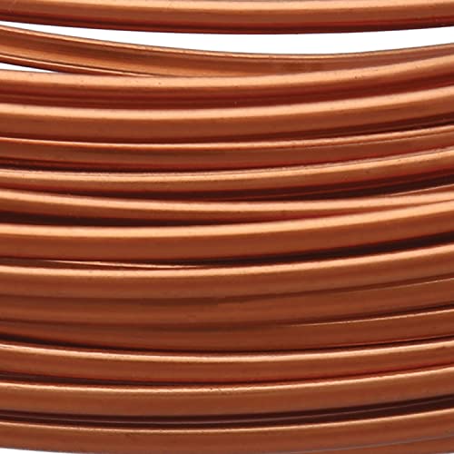 The Beadsmith Half-Round Craft Wire – Soft Temper Jewelry Wire, Antique Copper Color, 18 Gauge, 7 Yards - color: Antique Copper, size: 18 Gauge