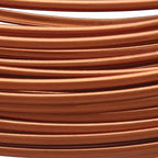 The Beadsmith Half-Round Craft Wire – Soft Temper Jewelry Wire, Antique Copper Color, 21 Gauge, 7 Yards - color: Antique Copper, size: 21 Gauge