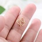 14K Gold Jewelry Clasp Necklace Extender Clasp Bracelet Extension Connector for DIY Necklace Bracelet Anklet Jewelry Making (Style 8) - size: Style 8-Yellow