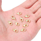 BEADIA 14K Gold Plated Lobster Clasps Non Tarnish 12mm 20pcs for Jewelry Making Findings - color: Lobster Clasps 14K Gold, size: 12mm