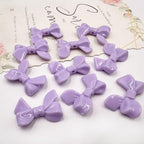 18 Pcs Bow Acrylic Beads Rhinestone Bead for Beadable Pens Handicrafts Beaded Pen Phone Straps Bag Pendants DIY Crafts Stuff - color: Arylic Bow-18pcs