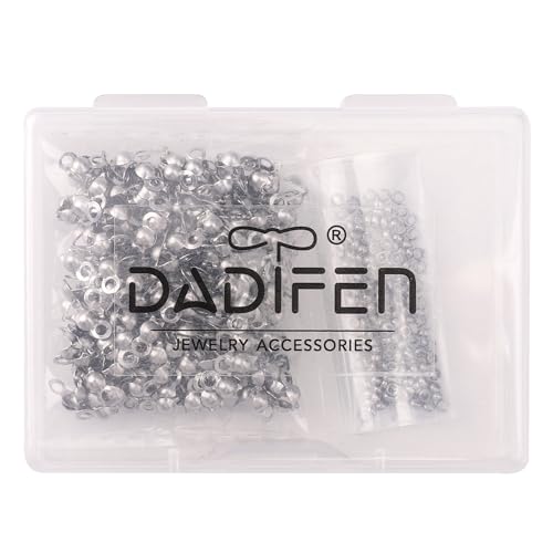 304 Stainless Steel Crimp Beads 2.0mm and End Caps 3.2x6.3mm Set 200pcs for Jewelry DIY Making and Repairing - color: Crimp Beads and End Caps Set, size: 2.0mm and 3.2x6.3mm