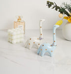 PUDDING CABIN Blue Dinosaur Ring Holder Engagement Wedding Ring Stand, Rings Oragnizer, Mothers Day Christmas Birthday Gifts for Women, Dinosaur Decor - style: Blue Dinosaur