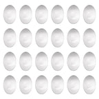 Craftdady 100Pcs Transparent Glass Cabochons 30x20mm Oval Clear Glass Flat Back Dome Tile Cabochons Covers for Photo Pendant Jewelry Making - color: Transparent Clear, size: 30x20mm Oval