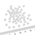 BEADIA Silver Plated Roudelle Spacer Beads 5x1.8mm 50pcs for Jewelry Making Findings Non Tarnish - color: Silver, size: 5x1.8mm Roudelle