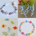 11200pcs Glass Seed Beads for DIY Crafting Bracelet Necklace Embroidery Jewelry Making Supplies (3mm, 400pcs/Color, 28 Colors, Blue Scheme) - color: Blue