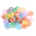Xeahung 100PCS Acrylic Crystal Beads Round Crackle Beads Charms for Jewelry Making Bracelets Large Hole Spacer Beads for Hanging Charms DIY Art Christmas Ornament Birthday Gifts (Colourful) - color: Colourful