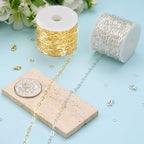 Kyutong 32.8 Feet Gold and Silver Jewelry Making Chains 2 Rolls Paperclip Chain Necklace with Clasps for Women DIY Jewelry Crafts - color: 3.2x6.3 Paperclip Chain