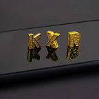 AUEAR, 26 Pack Gold A-Z 8mm Full Rhinestone Slide Charms Crystal Alphabet Letter Alloy for Bracelets Necklace Wristbands DIY Jewelry Making - color: Gold, size: 26 Pack