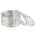800 Loops Silver Memory Wire 22 Gauge Jewelry Wire Beading Wire for Jewelry Making, Rings, Necklace, Bracelet, DIY Crafting Wires