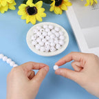 100pcs Golf Ball Beads with 5.5 Yard Elastic Rope,Acrylic Sports Beads DIY Spacer Bead for Necklace Bracelet Keychains Handmade Jewelry Making Accessories Craft Supplies,12mm (Golf) - color: Golf