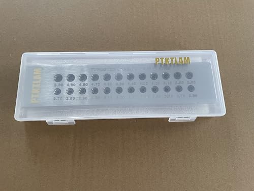 Jewelry Wire Drawplate Carbide Steel Round Draw Plate for Jewelry Wire Making (2.7-5.0mm, 24 Holes) - size: 2.7-5.0mm, 24 Holes