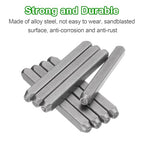 HARFINGTON 36pcs Metal Stamping Kit 5/64" (2mm) Steel Uppercase Letter and Number Punch Set (A-Z / 0-8 / "&" Symbol) Punch Press Tool with Case for Imprinting Metal Plastic Wood Leather - size: 5/64"