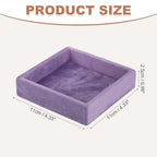 uxcell Stackable Jewelry Storage Tray, Empty Tray Drawer Organizer, Small Display Box for Earrings, Necklaces, Rings and Bracelets, Purple - color: Purple