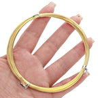 BEADIA 14K Gold Plated Wire 0.8mm 5 Meters Bead Cord for Bracelet Necklace Charm Beading Jewelry Making Findings - size: 0.8mm, style: 14K Gold