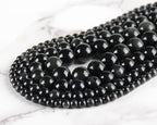 4mm 200pcs Natural Stone Round Beads Black Obsidian Genuine Stone Beading Loose Gemstone DIY Charm Smooth Beads for Bracelets Necklaces Earrings Hole Size 1mm (Black Obsidian 4mm) - color: Black Obsidian, size: 4mm