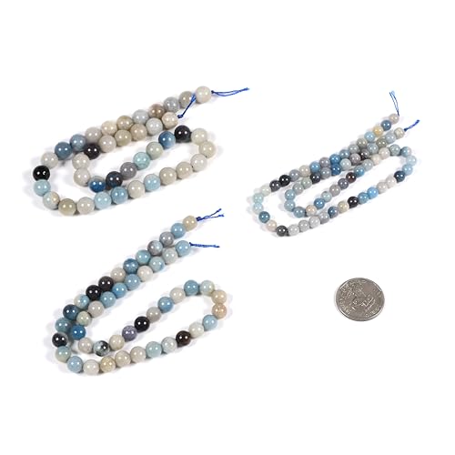 Natural Trolleite 6mm Gemstone Round Loose Beads Strand for DIY Bracelet Necklace Jewelry Making Bead - color: Trolleite, size: 6mm