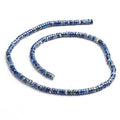 Craftdady 126Pcs Heishi Coin Natural Imperial Jasper Gemstone Beads Flat Round Disc Energy Healing Stone Loose Beads 6mm for Jewelry Bracelet Necklace Earring, Blue - color: Blue Imperial Jasper, size: 6mm