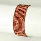 MJDCB 225pcs Small Stone Beads 3mm Golden Sandstone Round Smooth Loose Gemstone Bead for Jewelry Making Bracelets Earrings Necklaces Accessories - color: Golden Sandstone