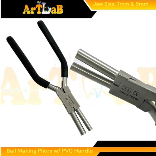 Bail Making Pliers with PVC Grip Handle | for Making S-Hooks, Ear Loops, Jump Loops, Bail, and More - German Stainless Steel (Set of 5 - (J2+J3+J4+J4A+6-IN-1)) - size: Set of 5 - (J2+J3+J4+J4A+6-IN-1)