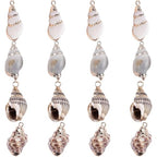 SUNNYCLUE 1 Box 16Pcs Oval Ocean Beach Spiral Seashells Craft Charms Connectors Pendant Conch Shells Charms with Plated Golden Loop Bail for Jewelry Bracelet Necklace Making Craft Supplies - color: 1 Box 16pcs Shell Charms