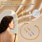 12PCS Magnetic Necklace Clasp and Closures with Double Lobster Clasp, 14K Gold & Silver Jewelry Extenders for Women Necklaces, Bracelets & DIY Crafts - color: 6pcs gold6silver