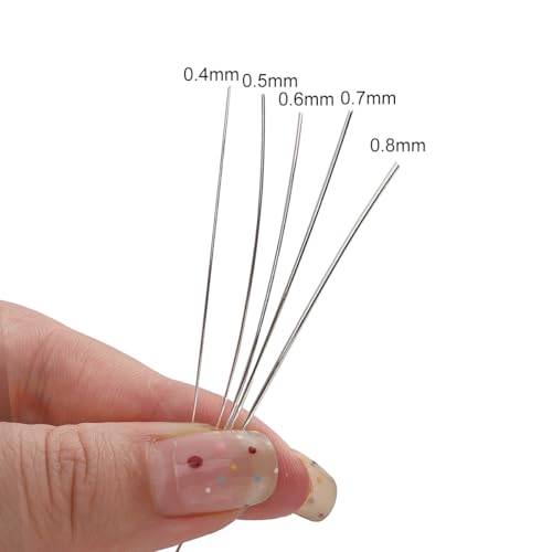 BEADIA Silver Plated Wire 0.8mm 5 Meters Bead Cord for Bracelet Necklace Charm Beading Jewelry Making Findings - size: 0.8mm, style: Silver