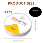 6 Rolls Elastic Bead Thread, 0.4mm Stretchy Bracelet String, Nylon String for Bracelets for Bracelet Making, Clear String for DIY Bead Jewellery Necklace Bracelet - size: 0.4mm