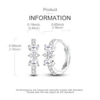 LAZA 925 Sterling Silver Hoop Earrings for Women, Sterling Silver Butterfly Hoops Colorful Flowers Hoop Huggie Earrings Hypoallergenic Jewelry Gifts for Women - color: Bowknot Earring