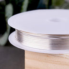 9.84FT 0.8mm Silver Copper Wire Tarnish Resistant 20 Gauge Metal Craft Art Wire for Jewelry Making Beading - color: Silver, size: 20 Gauge