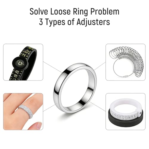 Eikovia 28PCS Ring Sizer Measuring Tool, Ring Mandrel Metal Sizing Kit, Ring Size Measurer & Shaper, Repair Fixer Jewelry Kit for Women & Men