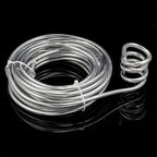 3 Gauge Silver Color Round Aluminum Wire 6mm Bendable Metal Craft Wire for Jewelry Making Craft Beading Wrapping