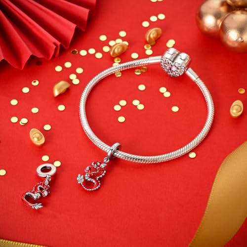 LAZA Charms for Bracelets 925 Sterling Silver Butterfly Summer Travel Ocean Lucky Charm Beads Pendant Jewelry for Women Mom - color: Baby Dragon