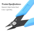 Bivethoi 3pcs Micro Wire Cutters Flush Cut Snips, Small Diagonal Cutters 3D Printer Filament Pliers Tool, Mini Tiny Nippers Zip Tie Cutters for Jewelry Making Model (5 Inch, Light Blue) - color: Light Blue